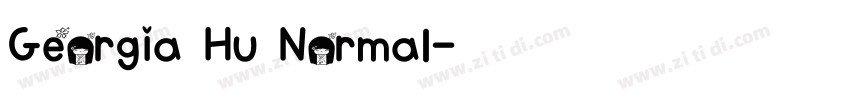 Georgia Hu Normal字体转换